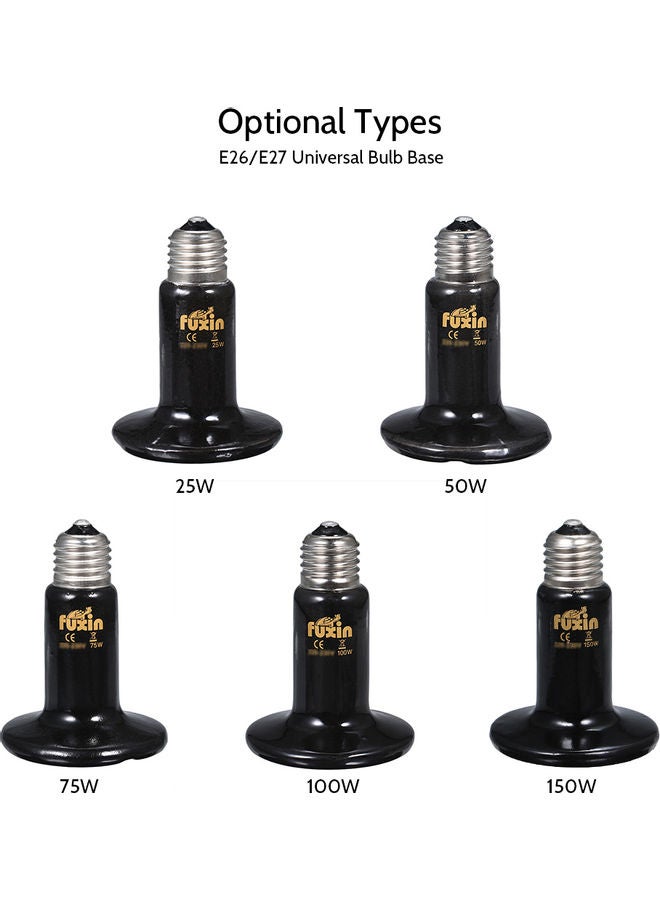 Ceramic heating lamp AC220-230V 50W Black 11.5*9*9cm - Image 5