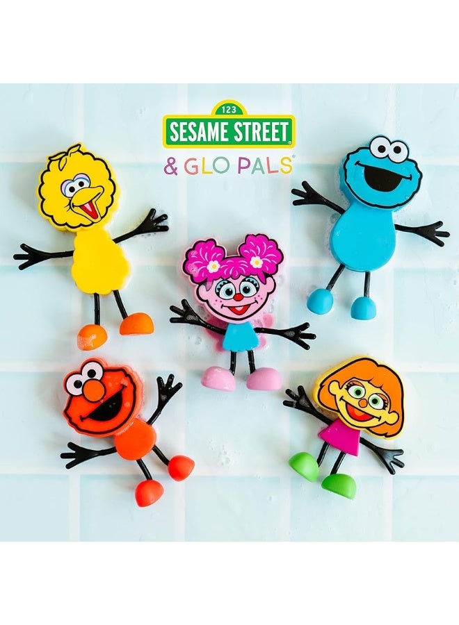 Glo Pals x Sesame Street Cookie Monster Water-Activated Bath Toy with 6 Reusable Light-Up Cubes for Sensory Play - Image 3