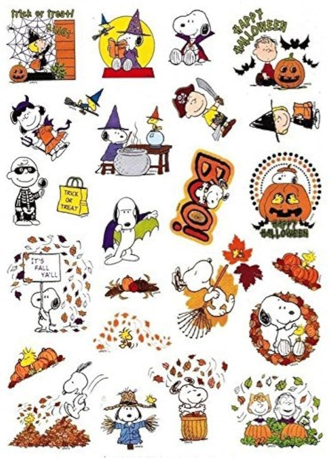 CURRENT Peanuts Snoopy Fall and Halloween Stickers (25 Stickers, 1-1) - Image 1