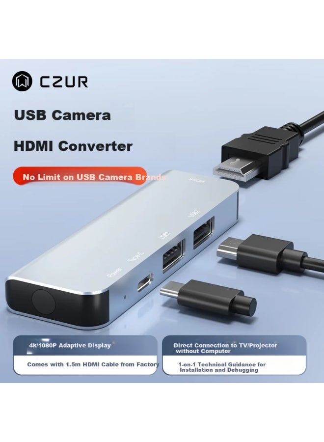 Czur Fancyuplus+ Docking Station For Direct Connection To Teaching All-In-One Machine/Projector Online Course Teaching Calligraphy Painting Training With Microphone Recording Video Recording Photograp - Image 1