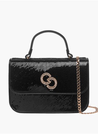 Women's Sequinned Satchel Bag with Handle and Detachable Strap - pzsku/Z020FF95B6277931BF2FBZ/45/_/1738593805/48690d7b-e98f-4862-a840-2bd7f7df821c