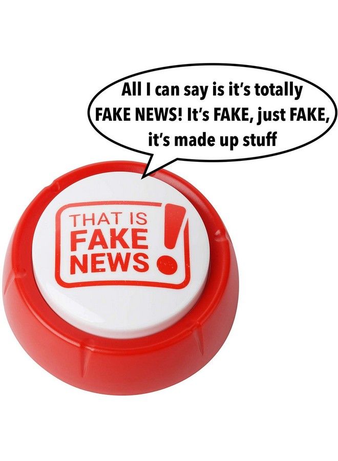 Donald Trump Fake News Button 11 Fake News Quotes In Real Voice Talking Gag Gift Desk Item Gag Accessories Gifts For Men And Women Funny Merchandise Stuff Batteries Included - Image 4