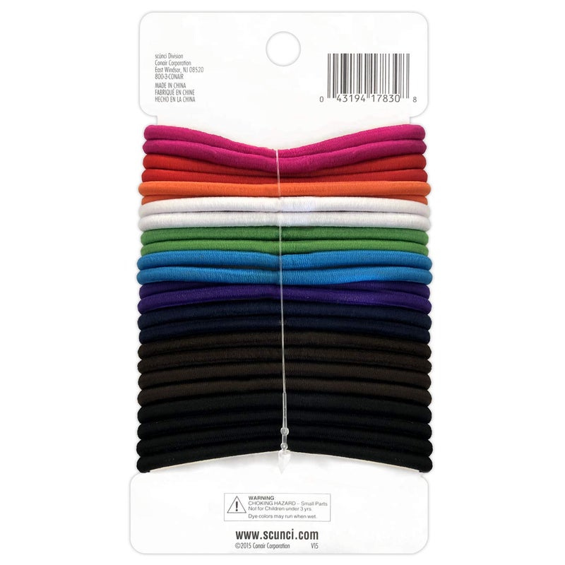 Scunci No Damage Effortless Beauty Thick Hair Elastics, 24-Count - Image 5