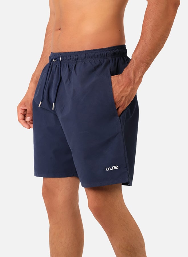 WHITE RABBIT Side Pockets Plain Swim Shorts  - Image 2