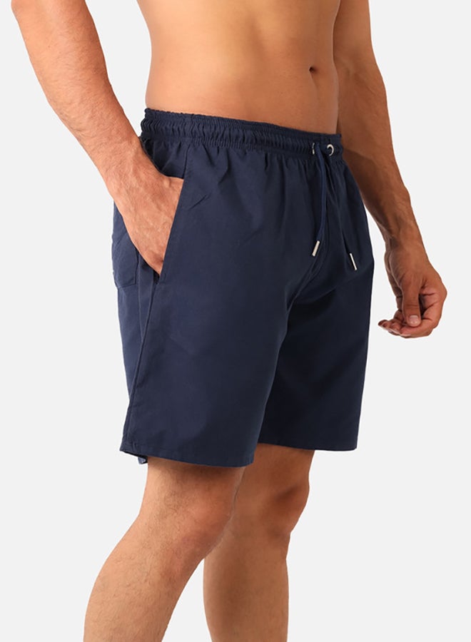 WHITE RABBIT Side Pockets Plain Swim Shorts  - Image 3