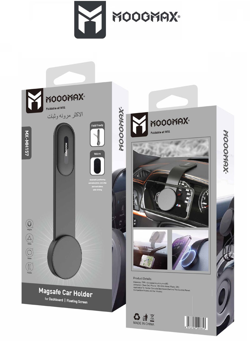 MOOGMAX - MX-MH157 Strong Foldable Magsafe Car Mount, Magnetic Phone Holder for Cars, suitable for Iphone, Samsung, Huawei. from Moogmax - Image 1