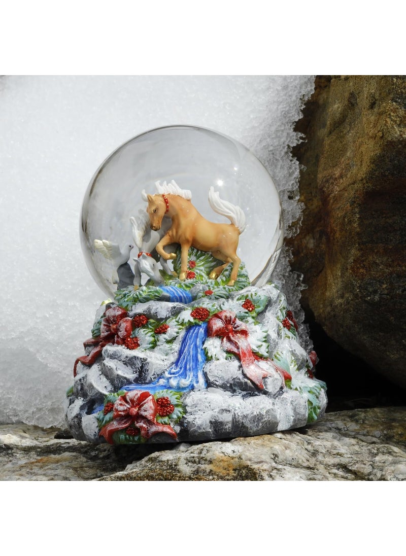 Breyer Breyer Horses 2024 Holiday Collection  Winter Woodland  Musical Snow Globe  - Image 2