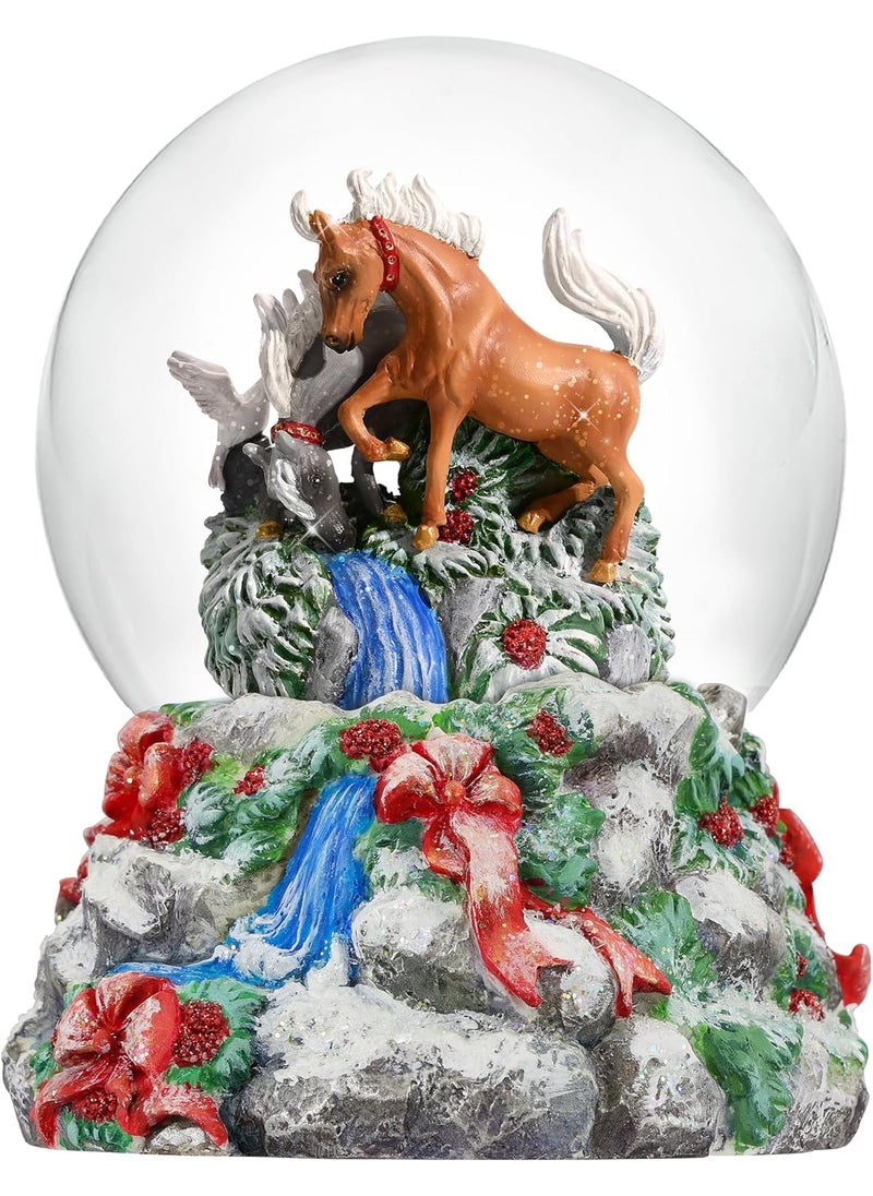 Breyer Breyer Horses 2024 Holiday Collection  Winter Woodland  Musical Snow Globe  - Image 1