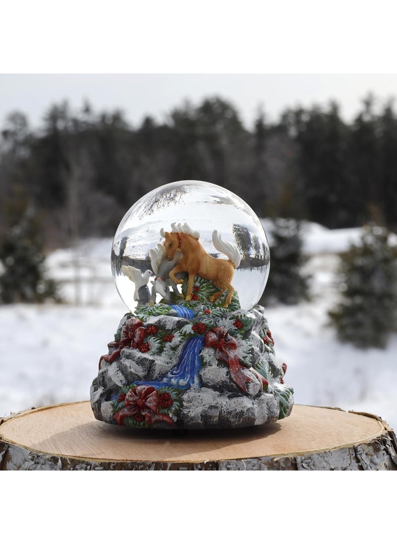 Breyer Breyer Horses 2024 Holiday Collection  Winter Woodland  Musical Snow Globe  - Image 3