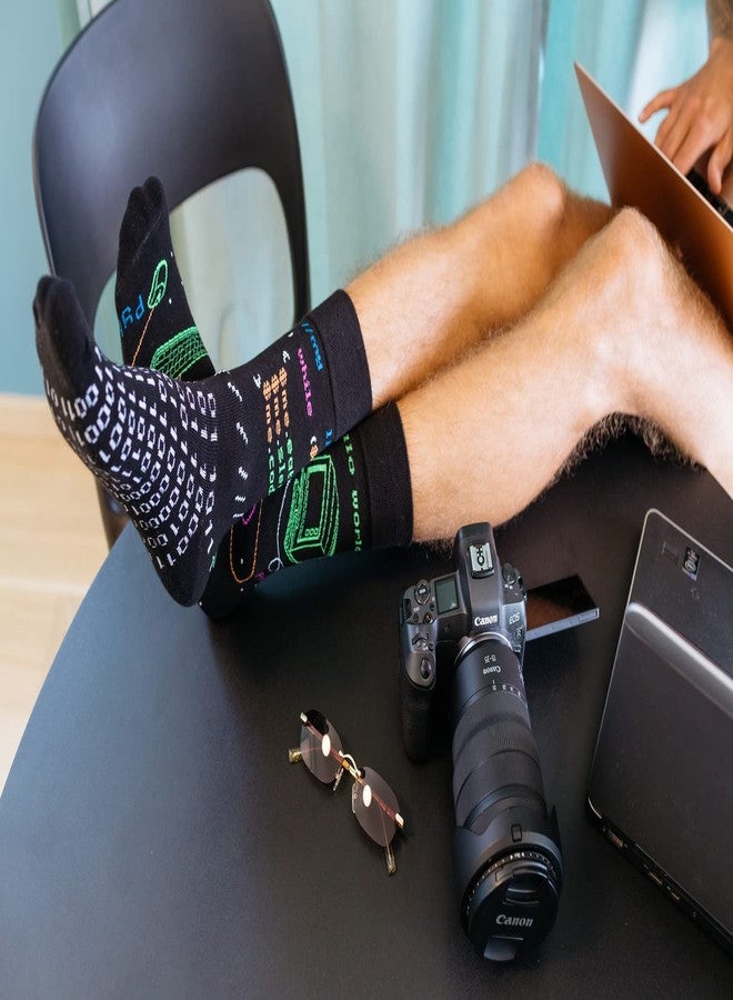 تودو جوارب TODO Colours المرحة للرجال والنساء - جوارب رائعة ومجنونة - هدايا مبتكرة - تصاميم مميزة (مبرمج، 43) - Image 4