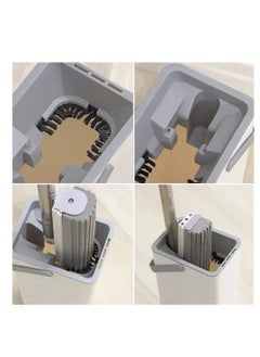 Hi homey Flat Sponge  Mop with Bucket  - Image 3