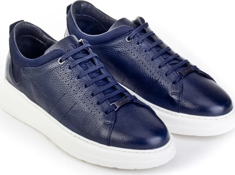 كاباني Men's Gelastryn Flexible Light Sole Lace Up Casual Shoes 184M1392 Navy Blue