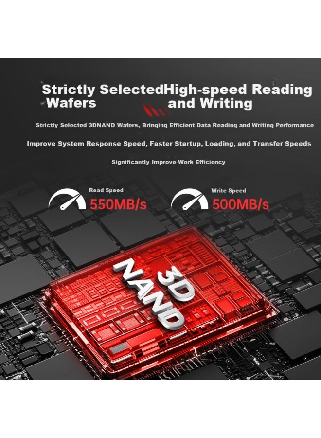 Kingspec 1tb Ssd M.2 Sata Ngff 2242 Size Tlc Nand 550mb/s Read Speed Compatible With Desktop/laptop - Image 1