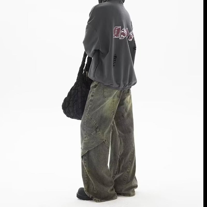Unisex Classic Denim Jeans Loose Fit Daily Outdoor Wear - Image 2