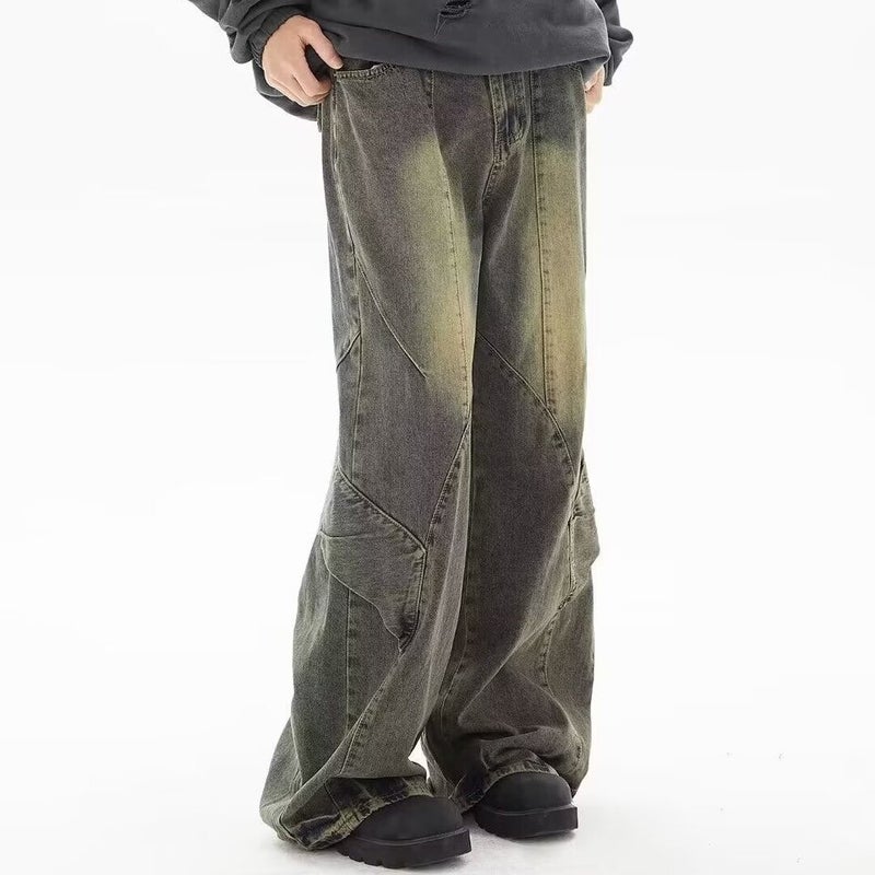 Unisex Classic Denim Jeans Loose Fit Daily Outdoor Wear - Image 3