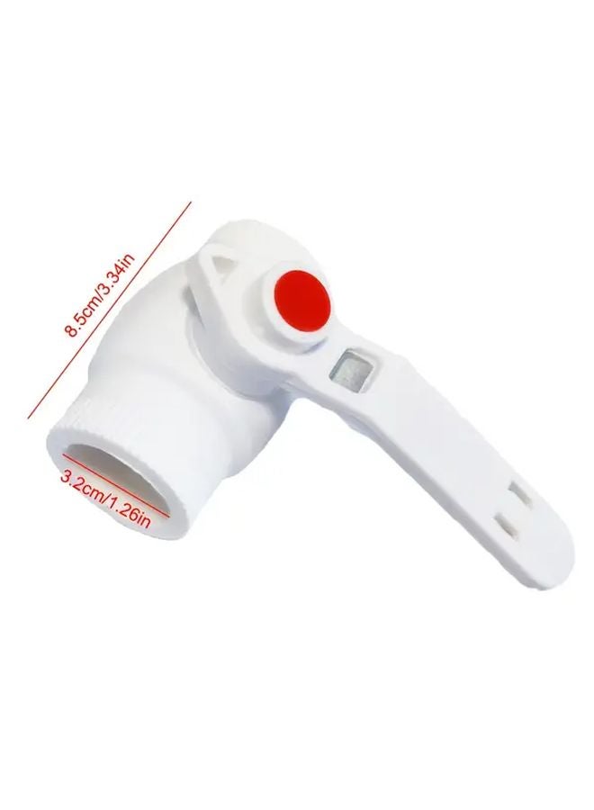 صمام كرة ذو نواة فولاذية 32PPR، كرة نحاسية، منفذ كامل DN32، توصيل سريع - Image 1