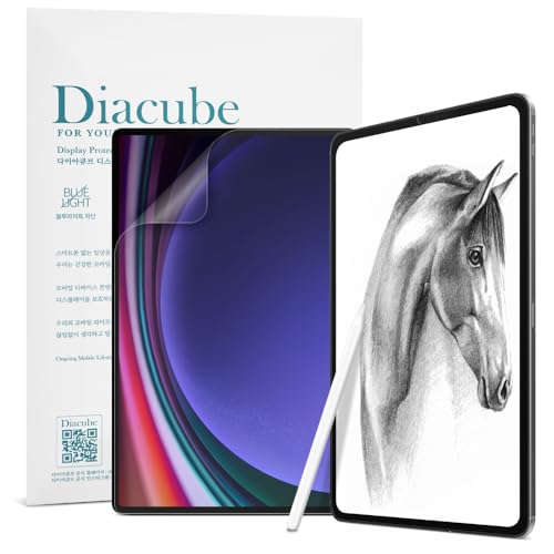 Diacube [1+1 Pack Galaxy Tab S10 Plus 12.4, Paperfeel Screen Protector 1pc + Anti Glare Protector 1pc, Matte Anti Glare Anti Fingerprint Film with Blue Light Cut Filter, Compatible with S Pen - Image 1