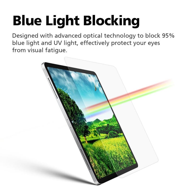 Diacube [1+1 Pack Galaxy Tab S10 Plus 12.4, Paperfeel Screen Protector 1pc + Anti Glare Protector 1pc, Matte Anti Glare Anti Fingerprint Film with Blue Light Cut Filter, Compatible with S Pen - Image 5