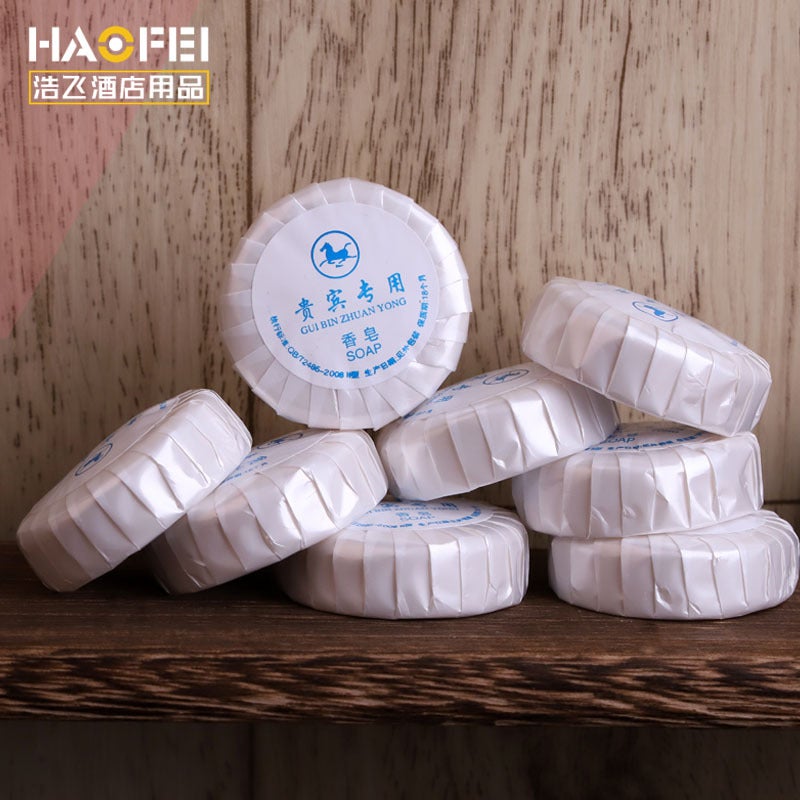 Generic Guestroom Disposable Bath Soap Rounds 15g round pearl film packaging soap 