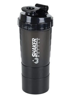 Leak-Proof Protein Shaker Bottle 3-Layer Twist Off Design Non-Slip Grip, BPA-Free Blender Bottle with Supplement and Pill Storage Compartments,BB3209