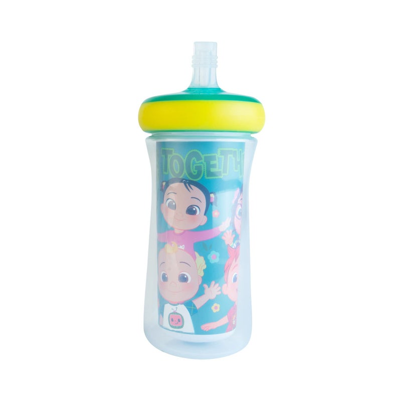 The First Years Cocomelon Insulated Straw Cups - Silicone Straw Cups for Toddlers - Kids Water Bottles Ages 18 Months and Up - 2 Count - Image 3