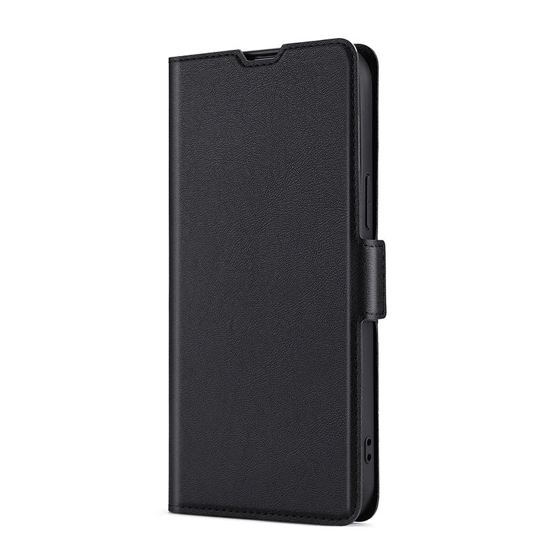 HuHa Case Cover For OPPO Realme Narzo 50i Ultra-thin Voltage Side Buckle  Horizontal Flip Leather Phone Case(Black) - Image 2