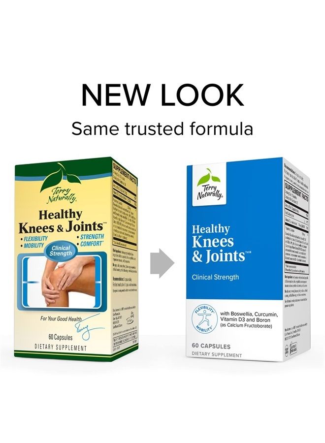 Terry Naturally Healthy Knees & Joints - 1,560 mg Curcumin & Boswellia Complex, 60 Capsules - Promotes Flexibility, Mobility, Strength & Comfort - Gluten-Free - 20 Servings - Image 3