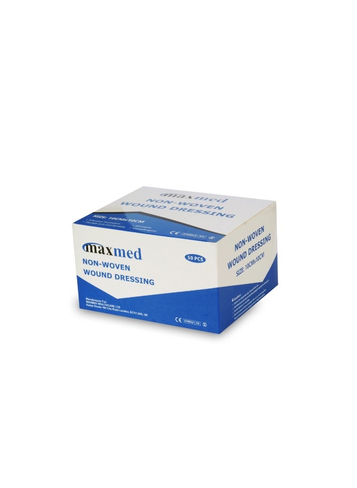 MAXMED NON WOVEN WOUND DRESSING WITH PAD - Maxmed Sterile Adhesive Pads for Wound Care First AID and Protection - 50 Pcs/box - Image 5