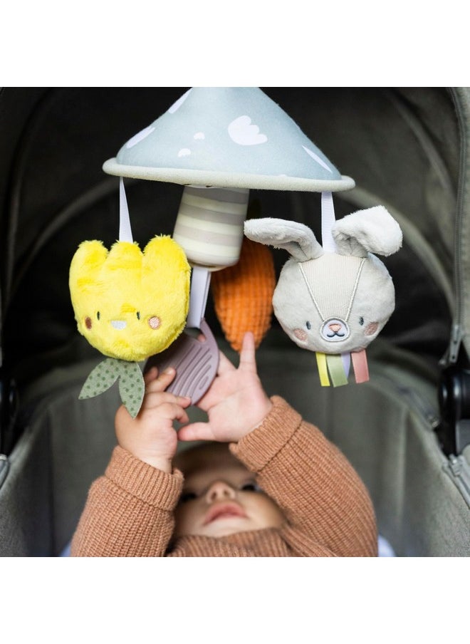 Taf Toys Taf Toys Pram Mobile - Colorful and Interactive Baby Stroller Mobile with Chime Bells, Teether and Hanging Dolls - Lightweight, Easy Attach, Developmental Toy for Baby's Senses and Motor Skills  - Image 5