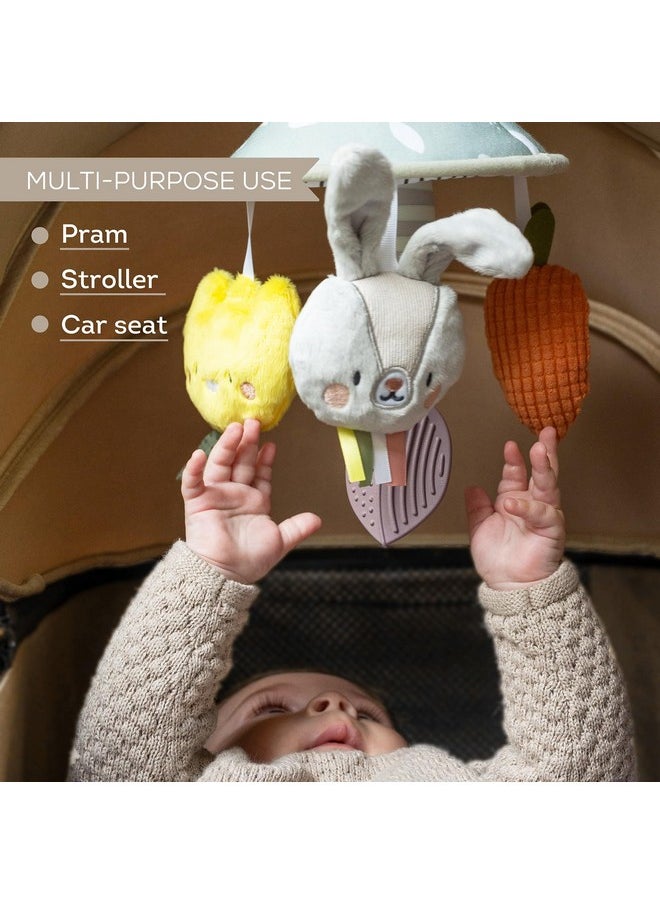 Taf Toys Taf Toys Pram Mobile - Colorful and Interactive Baby Stroller Mobile with Chime Bells, Teether and Hanging Dolls - Lightweight, Easy Attach, Developmental Toy for Baby's Senses and Motor Skills  - Image 2