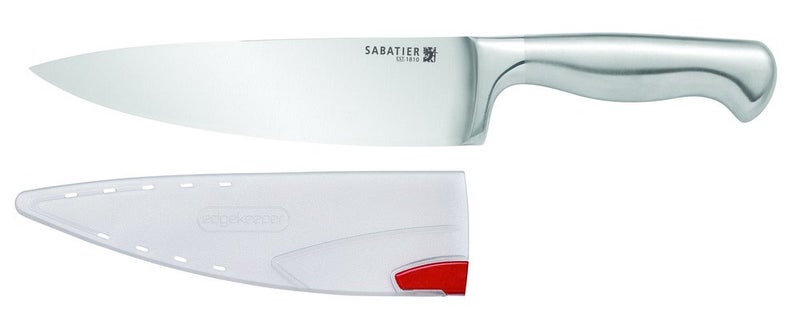 Sabatier Forged Stainless Steel Slicing Knife with Edgekeeper SelfSharpening Blade Cover HighCarbon Stainless Steel Kitchen Knife RazorSharp Knife to Cut Fruit Vegetables and more 8Inch