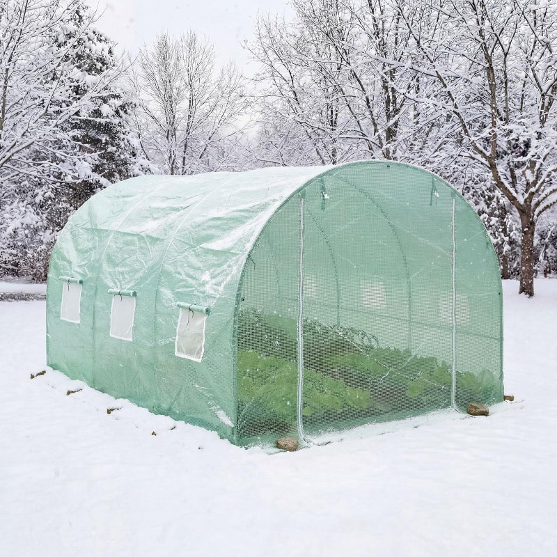 BPS Greenhouse Replacement Cover 20' x 10' x 7' Large Walk in Tunnel Outdoor Plant Gardening Greenhouse Cover (Frame NOT Included) - Image 3