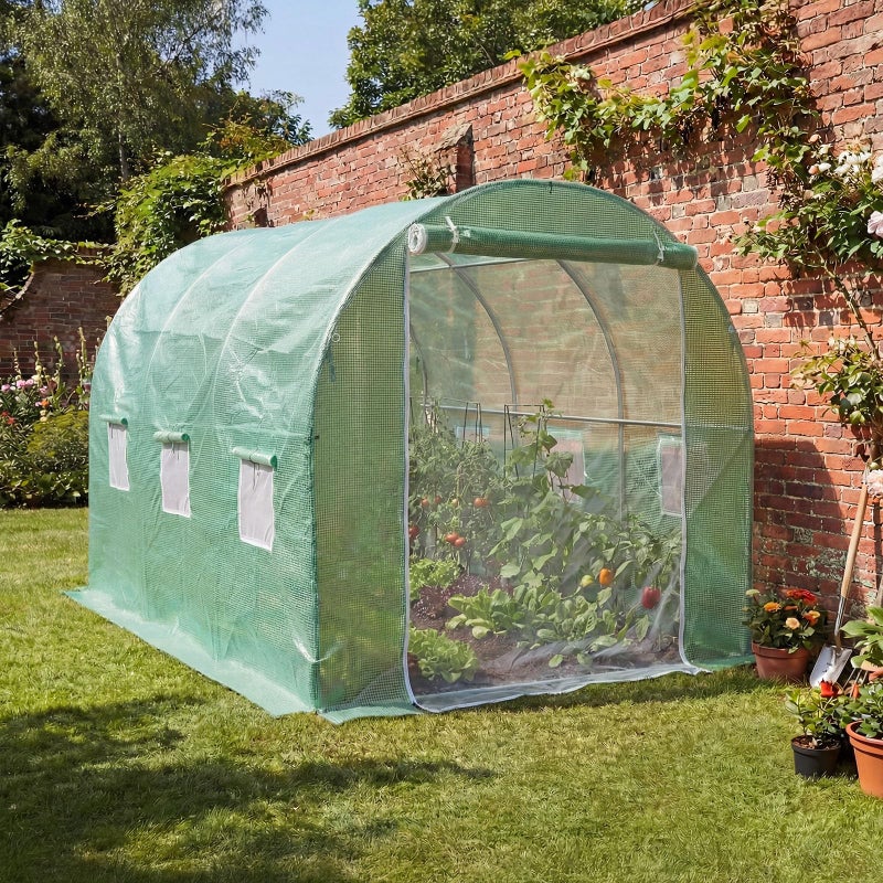 BPS Greenhouse Replacement Cover 20' x 10' x 7' Large Walk in Tunnel Outdoor Plant Gardening Greenhouse Cover (Frame NOT Included) - Image 2