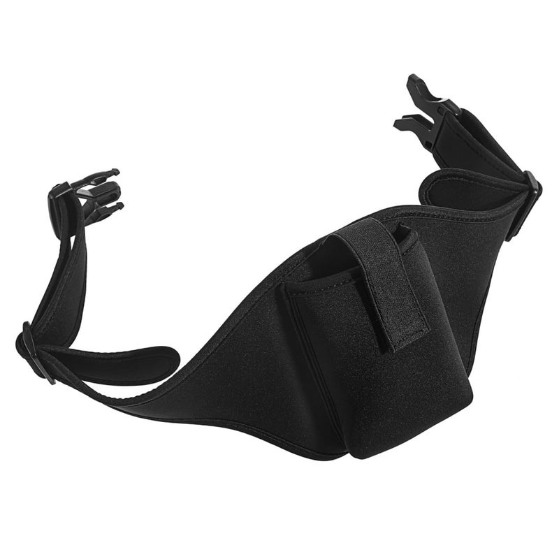 Adjustable Microphone Waist Belt Neoprene Carrier Front Pocket for Gym Yoga Outdoor Activities - Image 2