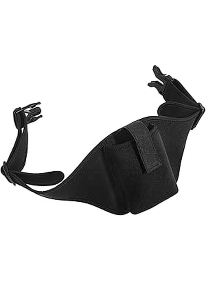 Adjustable Microphone Waist Belt Neoprene Carrier Front Pocket for Gym Yoga Outdoor Activities - Image 1
