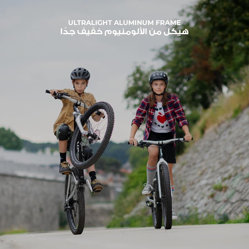 Woom 4 OFF Kids Mountain Bike | 20-inch Wheels | Lightweight Off-Road Junior Bicycle | Disc Brakes | Black - Image 3