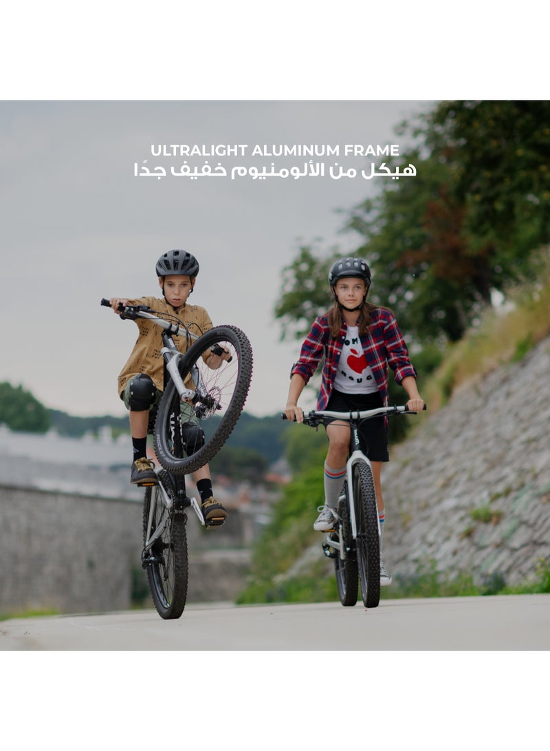 Woom 4 OFF Kids Mountain Bike | 20-inch Wheels | Lightweight Off-Road Junior Bicycle | Disc Brakes | Black - Image 3