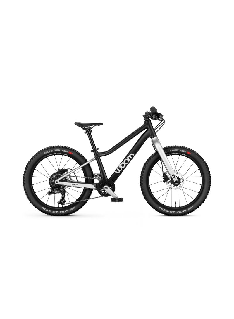 Woom 4 OFF Kids Mountain Bike | 20-inch Wheels | Lightweight Off-Road Junior Bicycle | Disc Brakes | Black - Image 1