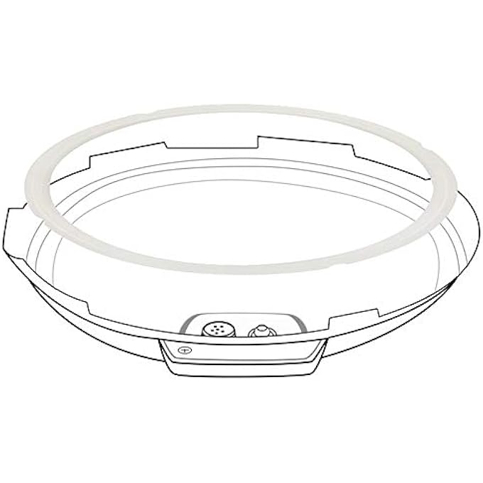 ZoneFly Original Sealing Ring For 6 Qt Power Cooker  Replacement Silicone Gasket Seal Rings For 6 Quart Power Pressure Cooker Ppc770 PcxlPro6 PcTri6 Ppc771 Pro Wal1Wal2 Accessories Parts 2Pack - Image 4