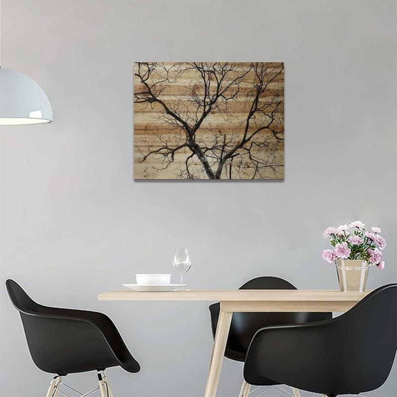 Tijuboni Rustic Tree Wall Art Canvas Print - Image 3