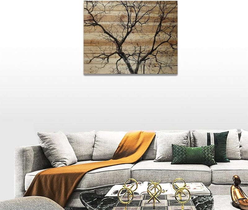 Tijuboni Rustic Tree Wall Art Canvas Print - Image 4