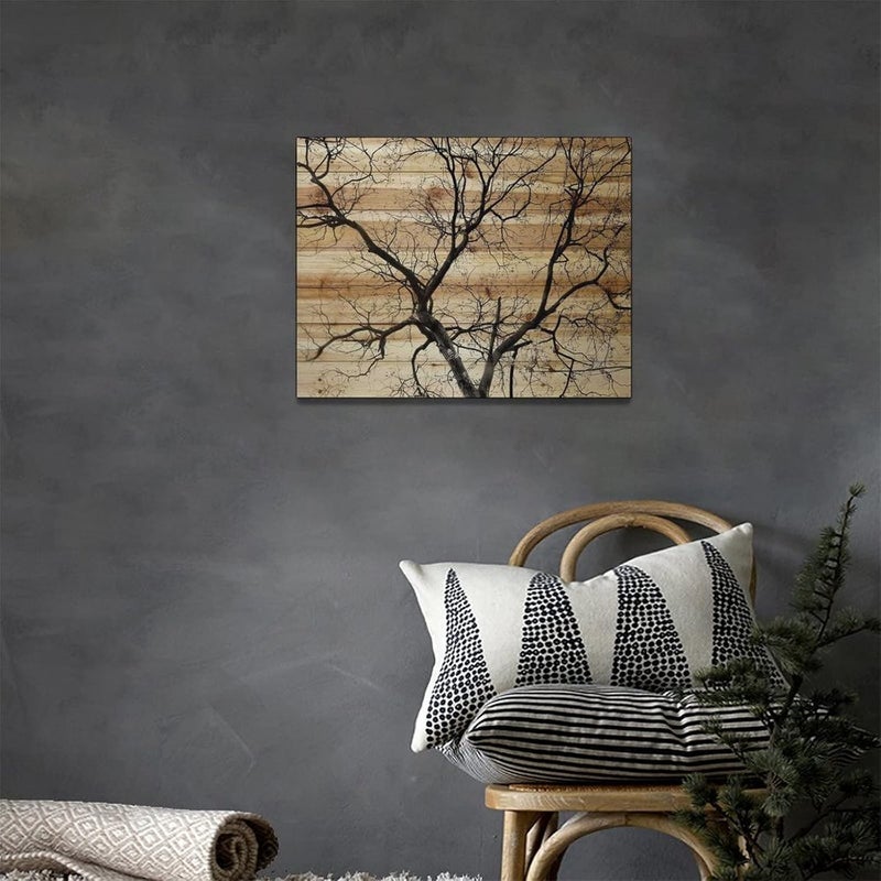 Tijuboni Rustic Tree Wall Art Canvas Print - Image 2