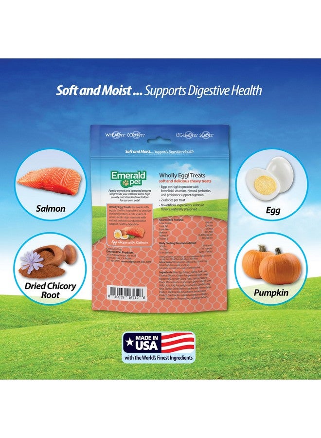 إميرالد بيت مكافآت القطط من إيميرالد بت، بيض كامل، لصحة الجهاز الهضمي - مكافآت ناعمة ورطبة لهضم صحي - بريبيوتيك وبروبيوتيك طبيعي لهضم القطط - مكافآت سمك السلمون، 2.5 أونصة - Image 4