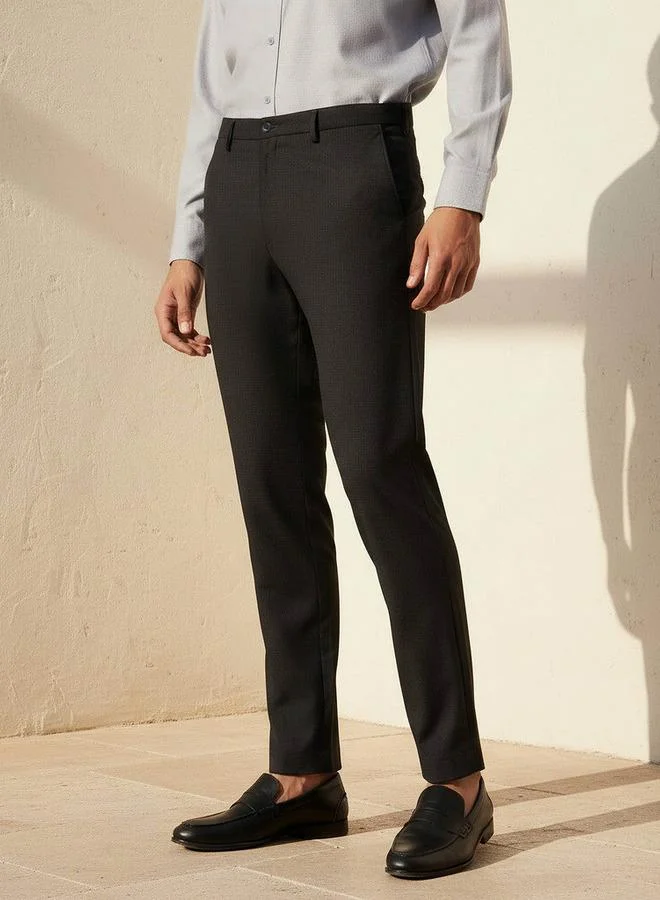 Splash FAV Slim Fit Flexi Waist Formal Trousers