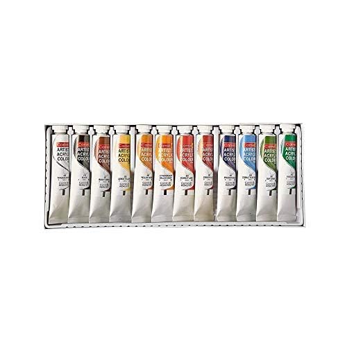 Camel Acrylic Color Box - 20Ml Tubes, 12 Shades - Image 4
