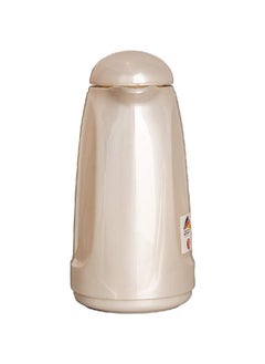 Valk Double Wall Glass Anti-Leakage Wide Mouth Vacuum Flask with Push Cover Pearl White 1 L 04-504  - Image 3