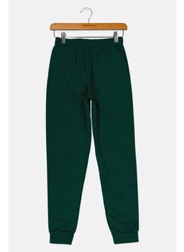 Adidas Kids Girl Sportswear Fit Outdoor Sweatpants, Green  - Image 2
