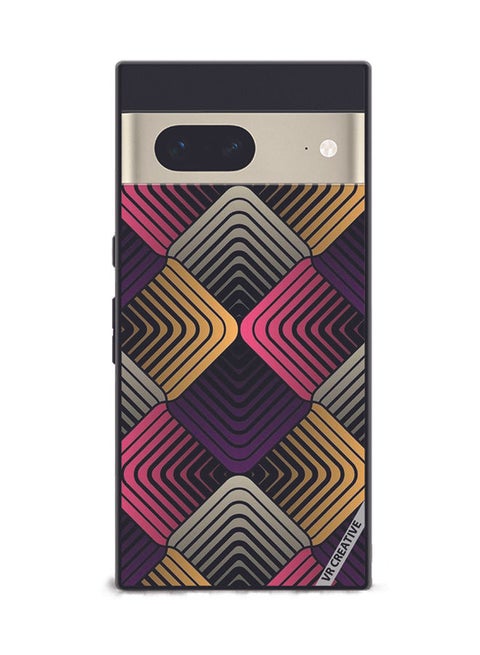 Protective Case Cover For Google Pixel 7 Abstract 2 Design Multicolour