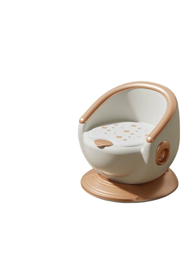 Multifunctional Baby High Chair, Children's Home Detachable Tray Low Seat, Infant Small Stool with Silver Silent Cushion, Transparent Tray, Includes One Spare Soft Cushion. - Image 1