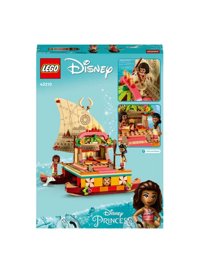 LEGO Disney Moana’S Wayfinding Boat 43210 Building Toy Set; A Creative Set That Makes A Fun Birthday Gift; Kids Can Build Their Own Catamaran From The Film; Made For Kids And Fans Aged 6 And Over (321 Pieces)